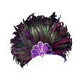 thumbnail image 2 of Tocado de plumas para fiestas temáticas de danza y presentaciones escénicas Púrpura, 2 of 9