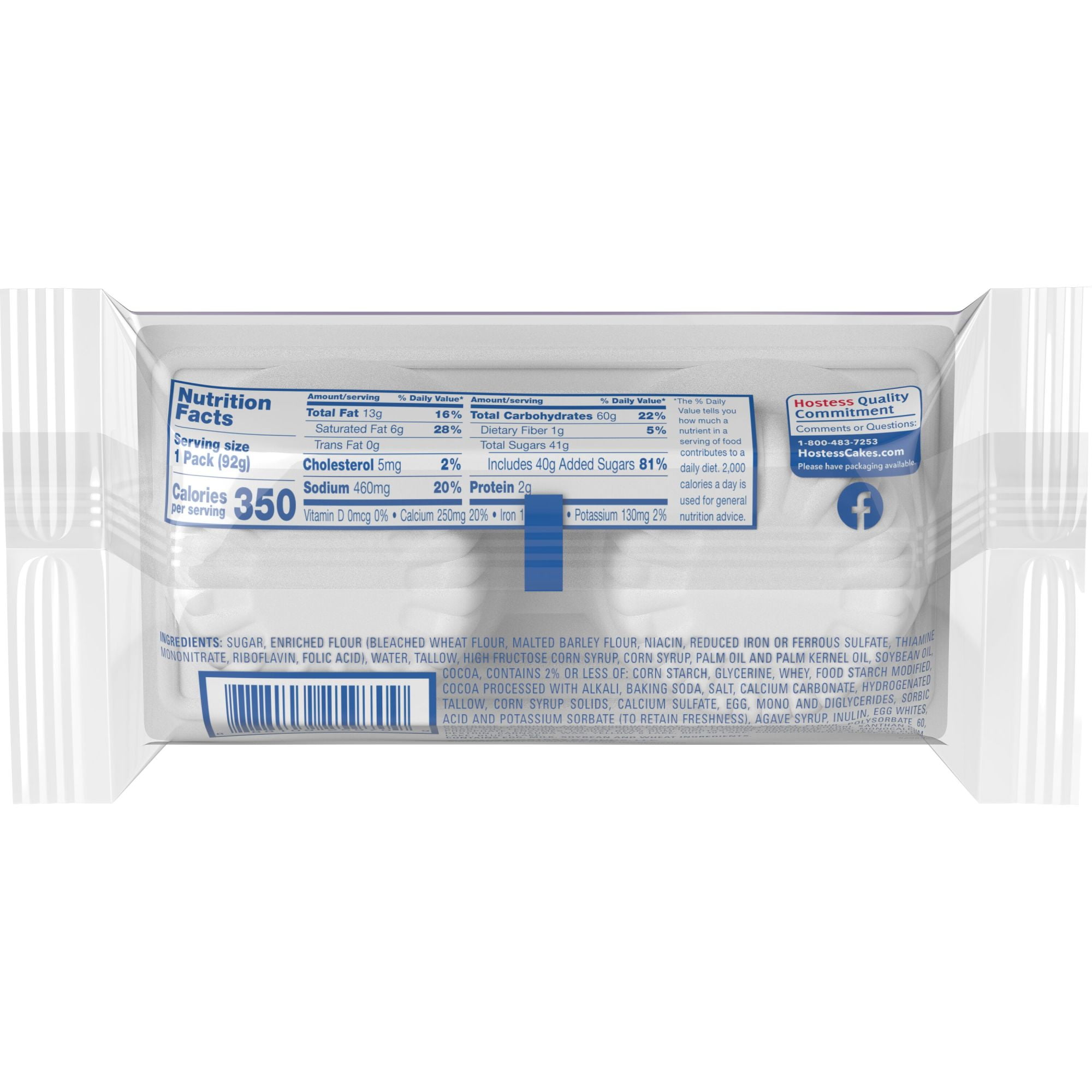 HOSTESS Limited Edition Sundae Artificially Flavored CupCakes, 2 Count, 3.27 oz