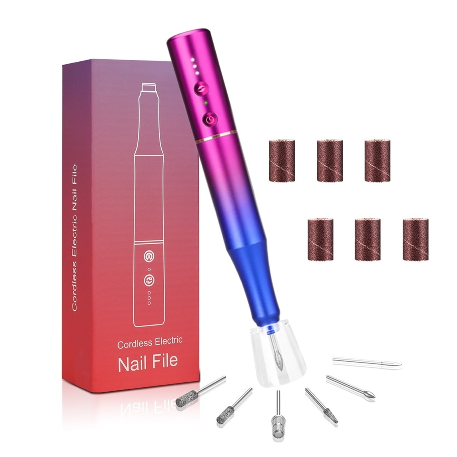 Electric Nail Drill Machine, 30000RPM Nail Sander For Acrylic Gel Nails, Portable Manicure Pedicure Polishing Shape Tools ,Lightweight and Portable