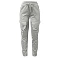 thumbnail image 1 of Vedolay Men Pants Casual Relaxed Fit Mens Pants Men's Loose Casual Solid Color Cotton Linen Trousers Elastic Tie Printed Straight Pants,Gray L, 1 of 4