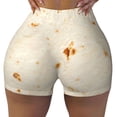 thumbnail image 2 of Fotbe Pita Tortilla Shorts Sin Costuras – Shorts Deportivos de Cintura Alta para Mujer, Elásticos para Gimnasio, Yoga, Running o Ciclismo-X-Large, 2 of 8