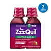 (2 pack) (2 Pack) ZzzQuil Nighttime Sleep Aid Liquid by Vicks, Calming Vanilla Cherry Flavor, 12 Fl Oz, 2 ct
