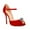 Red, variant on XYD Women Sexy Peep Toe D'Orsay Pleats High Heel Pumps Ankle Strap Buckled Stiletto Rhinestones Prom Event Shoes Size 7 Purple
