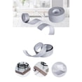 thumbnail image 5 of Sellador de silicona para baño de 3,2 m * 2,2 cm, cinta de sellado, cinta de sellado autoadhesiva impermeable para bañera, ducha, inodoro, cocina, fregadero, piso, pared, protector de esquina-gris TUNC Sencillez, 5 of 5