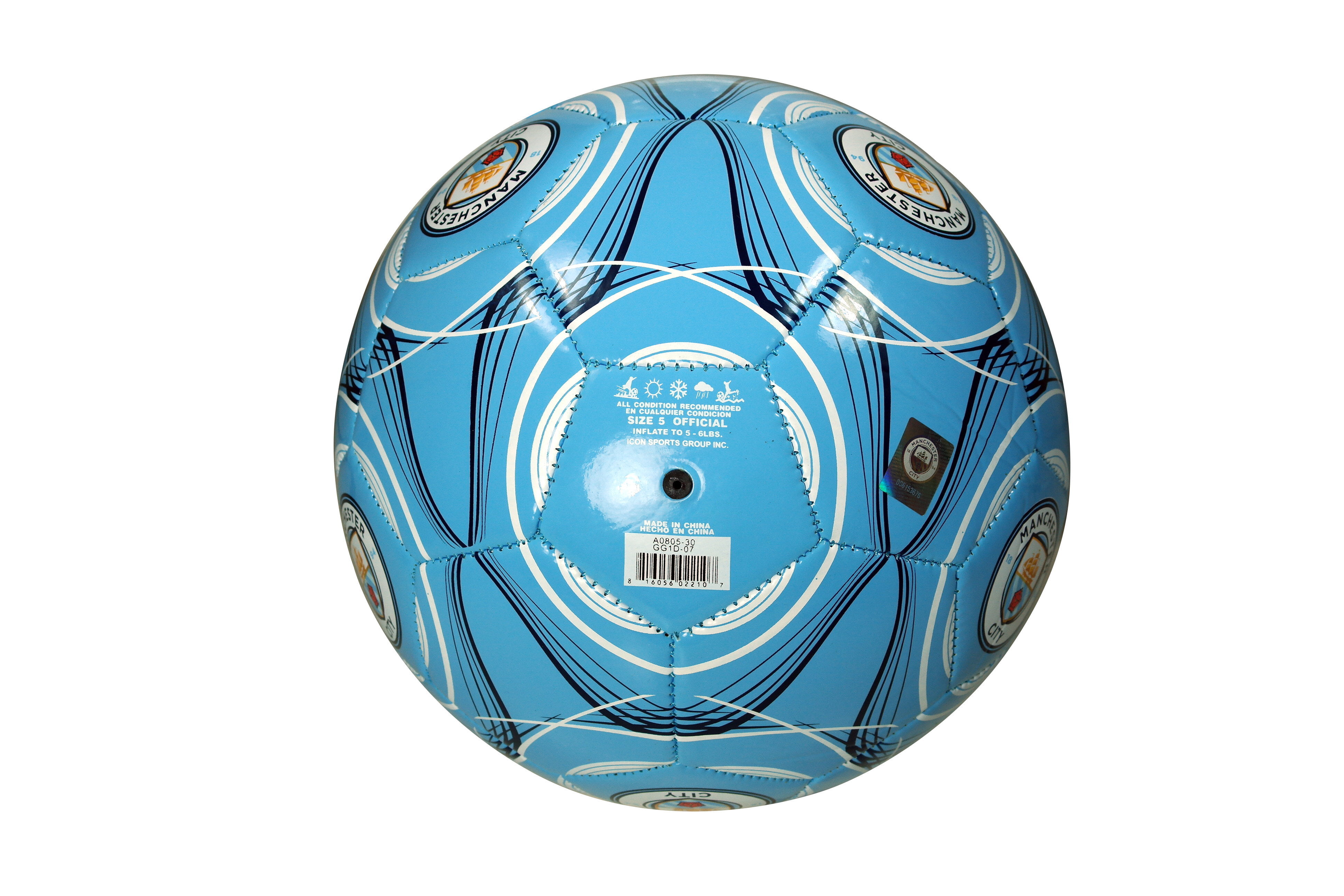 Authentic Official Licensed Soccer Ball Size 5-004 Manchester City F.C 