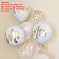 thumbnail image 3 of Globos de aluminio redondos de 18 pulgadas con estampado de purpurina dorada blanca y con la frase "Mr&Mrs Love", para decoración de bodas, San Valentín y futuras novias, 3 of 5