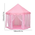 thumbnail image 2 of Lunxisen 1 Pcs Princess Play Tent Castle Pop Up Mesh Playhouse Indoor Outdoor Kids Gift Carry Bag, 2 of 7