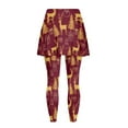 thumbnail image 6 of FUIALDOLG Merry Christmas Reindeer Skirted Leggings for Women Soft Comfort Tennis Golf Skorts High Waist Yoga Pants with Pocket,Casual Winter Trousers Christmas Party Outfits,Size M, 6 of 7