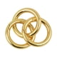 thumbnail image 2 of Paquete de 6 anillos de mosquetón para abrir puertas con gancho para colgar llaveros, llaveros, Oro, 2 of 5