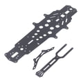 thumbnail image 4 of RC Car Chassis, Replacement RC Chassis Frame  For 1/10 RC Drift Cars Black,Silver, 4 of 8