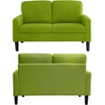 thumbnail image 6 of BEEY Modern Loveseat Sofa, 53" Small Loveseat for Small Spaces, Linen Fabric Tufted 2 Seater Sofa Couch for Living Room Bedroom, Green, 6 of 7