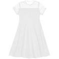 thumbnail image 4 of JAJAHO Girls Patchwork Mesh Dresses Short Sleeve High Waist A Line Mini Summer Dress For 5-16 Years Cozy Dresses, 4 of 4
