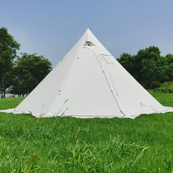 Tent,With Stove Pyramid Stove Pyramid Tent White Tipi Tent 4-6 People Siuke Hxber