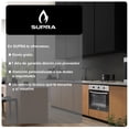 thumbnail image 4 of Campana extractora touch SUPRA para pared de acero inoxidable negro y cristal curvo Con control remoto, 4 of 6