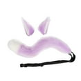 thumbnail image 3 of Juego de orejas y cola de zorro Hugo cola de traje flexible para Unisex adultos Violeta, 3 of 7
