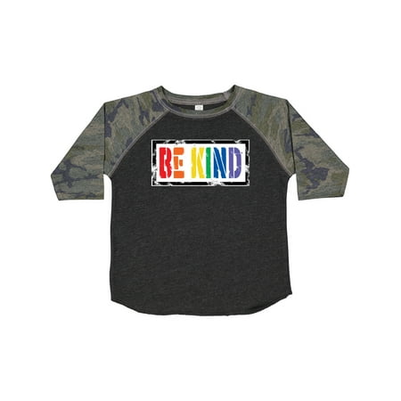 

Inktastic Be Kind Stencil LGBT Rainbow Gift Toddler Boy or Toddler Girl T-Shirt