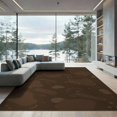 thumbnail image 2 of ODIKA 8'x10' Brown Chocolate Geometric Washable Area Rug Modern Abstract Elegance Design for Living Room, Under Sectional, Family , Durable, Non-Slip, 2 of 7