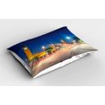 thumbnail image 2 of Ambesonne Urban Pillow Sham, Big Ben Westminster UK, 26" X 20", Blue Grey Yellow, 2 of 2