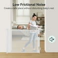 thumbnail image 4 of Retractable Mesh Baby Gate, Safety Gates for Stairs Doorway, 33''Tall Extends to 71''Wide, White, 4 of 11