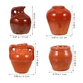 thumbnail image 2 of GOOHOCHY 4pcs Vintage Ceramic Small Vase Ceramic Jug Vase Small Vase Cute Vase Farmhouse Rustic Decorative Vase Small Bud Vases, 2 of 8