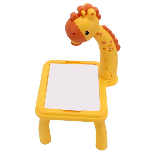 Mesa De Proyector De Dibujo Tablero De Pintura De Proyector Infantil Educativo para Niños Artes De Aprendizaje Temprano Amarillo