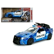 Voiture de police personnalisée Jada Barricade de Transformers Movie 1/24 Diecast Model Car
