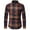 Red, variant on zfhfof Mens Button Down Shirts Slim Fitted Long Sleeve Casual Plaid Flannel Shirt Fall Lightweight Work Shirts