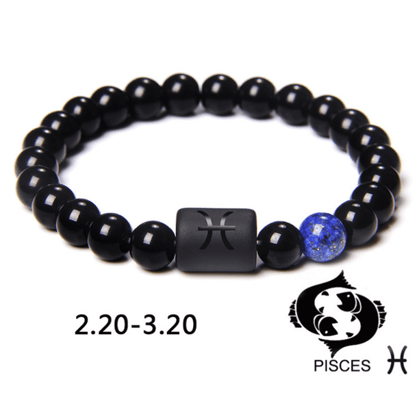 Unique 12-Constellation Stone Beads Bracelet - Perfect Gift for Leo, Taurus, Capricorn & Libra Lovers!