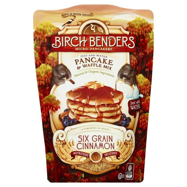 Birch Benders Six Grain Cinnamon Pancake & Waffle Mix, 16 oz Walmart