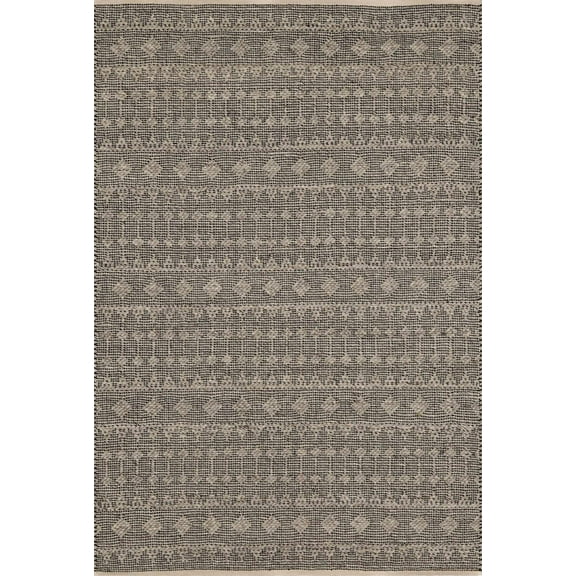 BoutiqueRugs Hanston Contemporary Area Rug - Peach, Cream, Navy - 8' x 10'