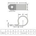 thumbnail image 3 of Hicarer 50 Pack R-Type Cable Clip Wire Clamp, Nylon Screw Mounting Cord Fastener Clips with 50 Pack Screws for Wire Management (White, 1/4 Inch), 3 of 5