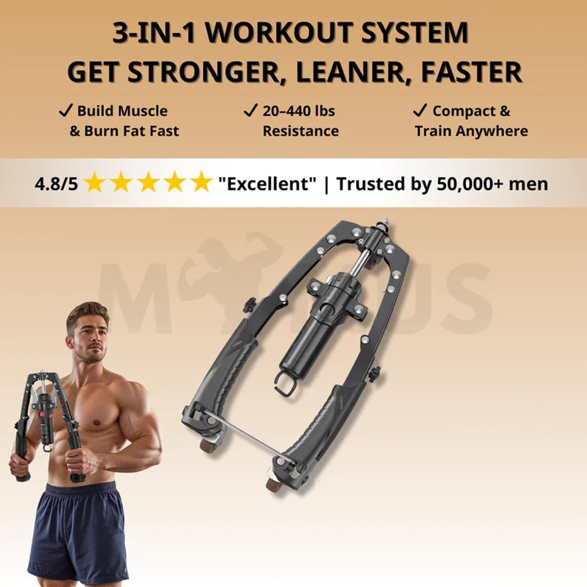 Mymus CoreFlex Twister Pro,Hydraulic Power Chest Press Machine,All-in-One Adjustable Hydraulic Arm Exerciser Twister Bar, ABS and Upper Body Fitness Equipment for Home Gym Workout