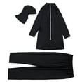 thumbnail image 2 of HNMKIU Plus Size Swimsuit for Women Full Coverage Loose Fit Long Sleeve with Hijab and Pants Women's Swimwear 02_Black，XXL, 2 of 4