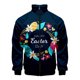 thumbnail image 3 of Chaqueta con cremallera y estampado 3D de Pascua en el oeste, divertida chaqueta de manga larga, cuello alto, ropa de moda, abrigo informal de talla grande para hombre, 3 of 5