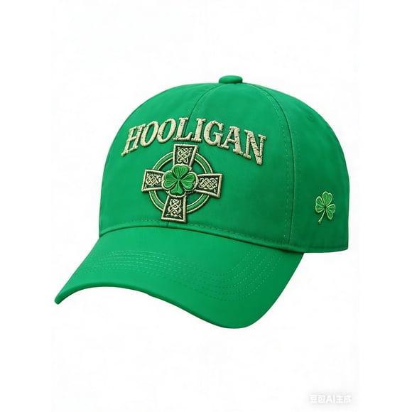 Low Profile Baseball Cap for Men St Patricks Day Lucky Clover Print for Women and Family