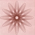 thumbnail image 1 of Ahgly Company Machine Washable Indoor Square Transitional Pink Bubble Gum Pink Area Rugs, 4' Square, 1 of 7