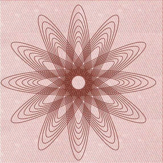 Ahgly Company Machine Washable Indoor Square Transitional Pink Bubble Gum Pink Area Rugs, 4' Square