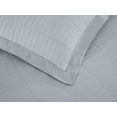 thumbnail image 5 of Chezmoi Collection Yuma 3-Piece 100% Cotton Quilt Set King Size, Light Gray, Modern Geometric Rectangle Stitched Quilt Washed Cotton Bedspread Set for All Season, 5 of 9