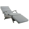 thumbnail image 1 of Modway Envisage Outdoor Patio Wicker Rattan Lounge Chair in Light Gray/Gray, 1 of 10