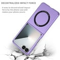 thumbnail image 2 of Decase Magnetic Case for Samsung Galaxy Z Flip 7 5G 2025,Lightweight Slim Fit Drop Matte Protection Cover,Rugged Shockproof Cover for Samsung Galaxy Z Flip 7 5G, Hard PC Protective Phone,Purple, 2 of 7