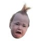 thumbnail image 1 of Máscara para la cabeza SHZONS Crying Punk Baby Latex para Halloween, 1 of 8