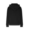 thumbnail image 6 of VISALY Hoodies Pullover Drawstring Sweatshirt Half Buttons Sweatshirts Cropped Hoodies Pullover Sweaters Fall Outfits Winter Clothes Casual Sweaters Hoodies Pullover Basic Sweatshirt Black L, 6 of 7