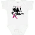 thumbnail image 3 of Inktastic Breast Cancer Awareness My Nana is a Fighter Boys or Girls Baby Bodysuit, 3 of 5