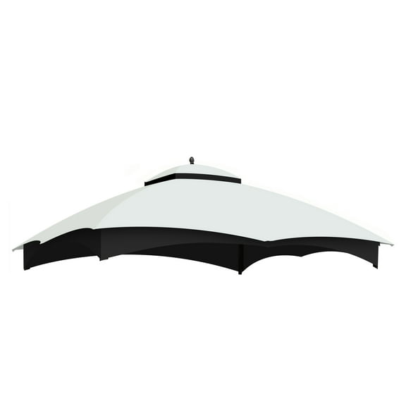 Replacement Canopy Top for Lowe's Allen Heavy Duty Gazebo Roof Gazebo Top with 10X12 Gazebo CoverReplacement Top Only (White)