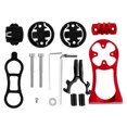thumbnail image 1 of Shisuyan Red Aluminium Alloy Bicycle Computer Holder For Cyclists Traveling 2Pack, 1 of 8