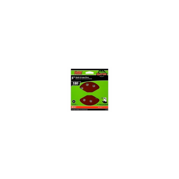 Gator 3722 5-Pk., 8-Hole 180-Grit Vented Sanding Disc - Quantity 5