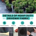 thumbnail image 5 of Danolapsi Heavy Duty Weed Barrier Fabric,2.4oz Woven Landscape Fabric, Weather-Proof Ground Cover with Stops Weeds and Allows Water Flow, for Driveway, Garden, Flower Bed & Yard, 5 of 9