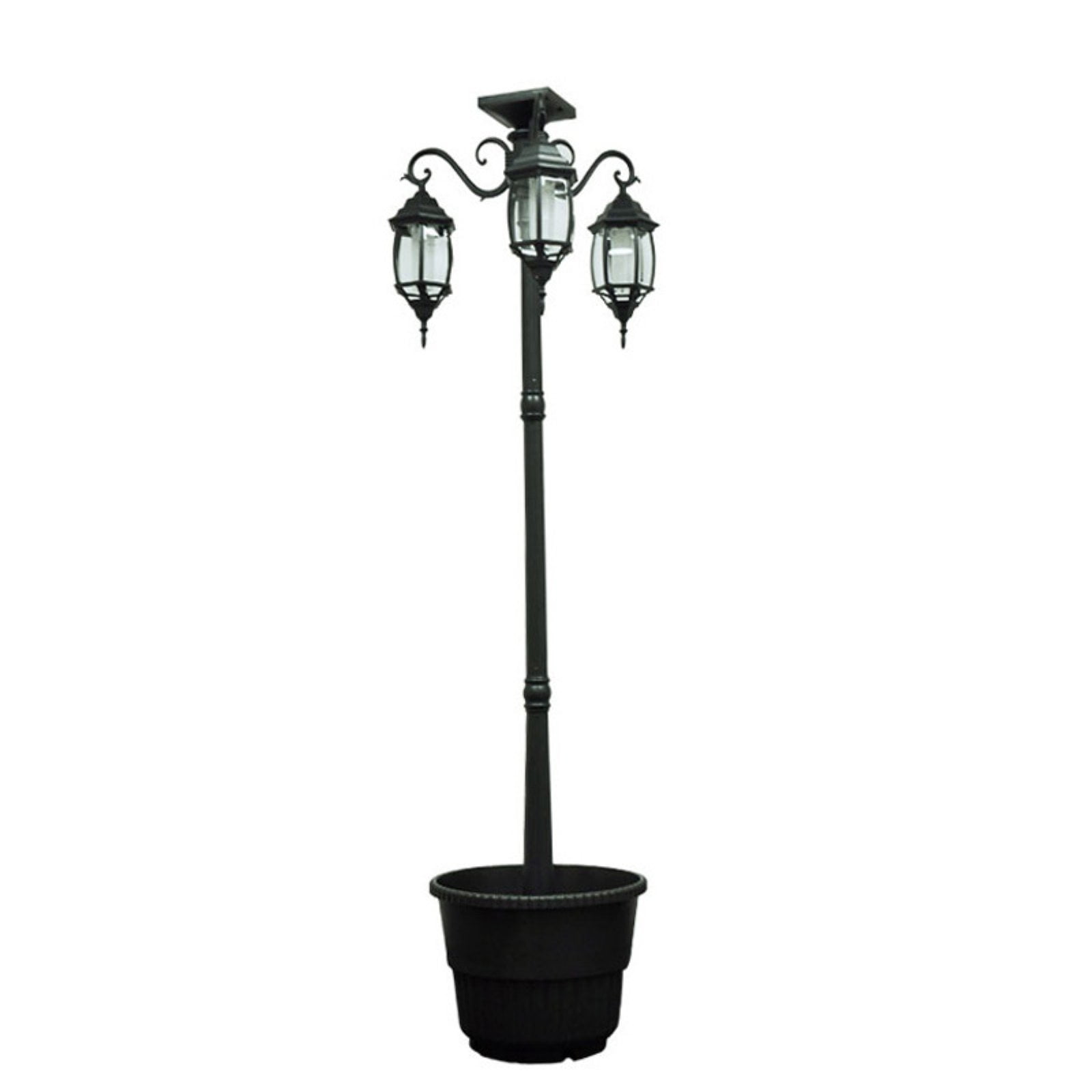 Sun Ray Madison Solar Lamp Post And Planter Com