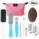 thumbnail image 1 of Kit de pedicura profesional 10 en 1, conjunto de herramientas para el cuidado de la piel de los pies, exfoliante, previene la piel muerta MFZFUKR FLD-2528, 1 of 8