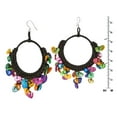 thumbnail image 3 of Multicolor Mother of Pearl Chandelier Hoop Earrings, 3 of 4
